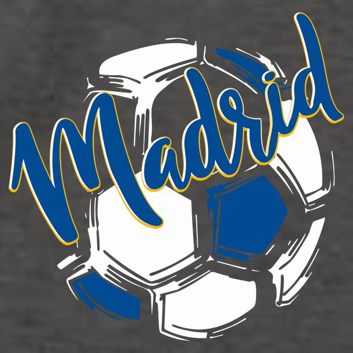 Cool Madrid Cf Soccer Ball Vector Backpack