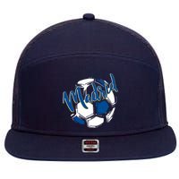 Cool Madrid Cf Soccer Ball 7 Panel Mesh Trucker Snapback Hat