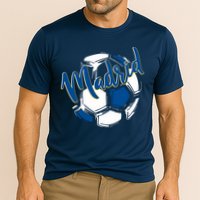 Cool Madrid Cf Soccer Ball Cooling Performance Crew T-Shirt