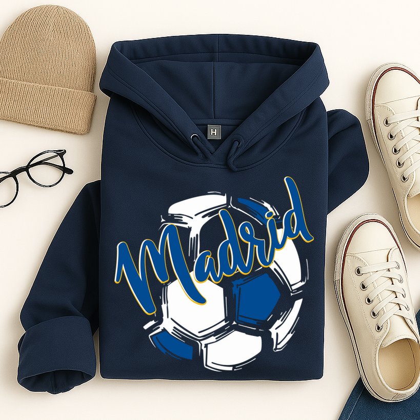 Cool Madrid Cf Soccer Ball Hoodie