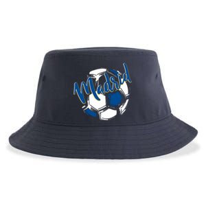 Cool Madrid Cf Soccer Ball Sustainable Bucket Hat