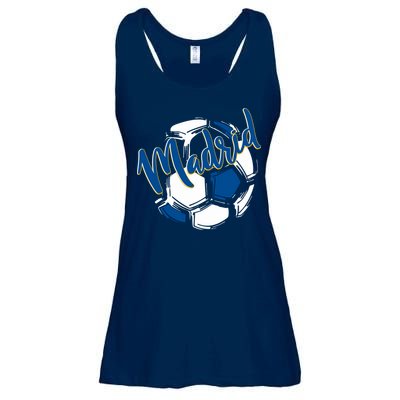 Cool Madrid Cf Soccer Ball Ladies Essential Flowy Tank