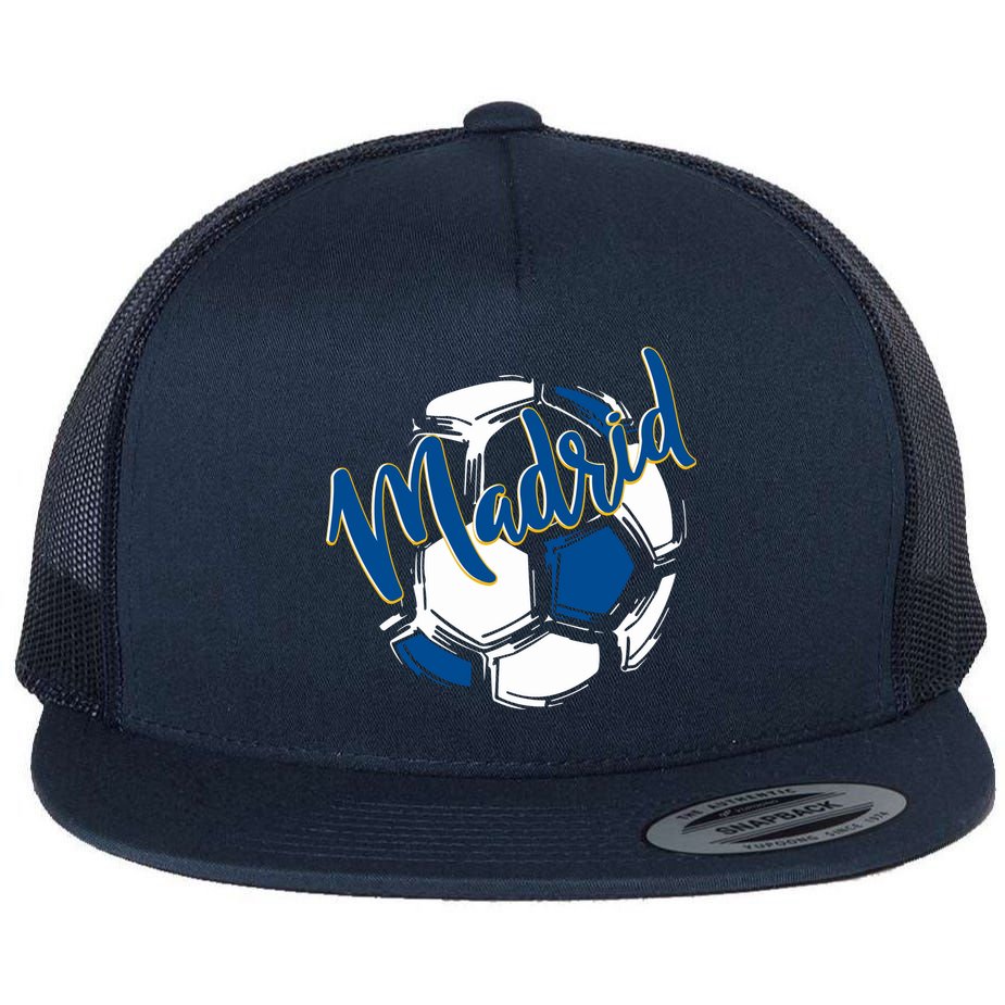 Cool Madrid Cf Soccer Ball Flatbill Hat