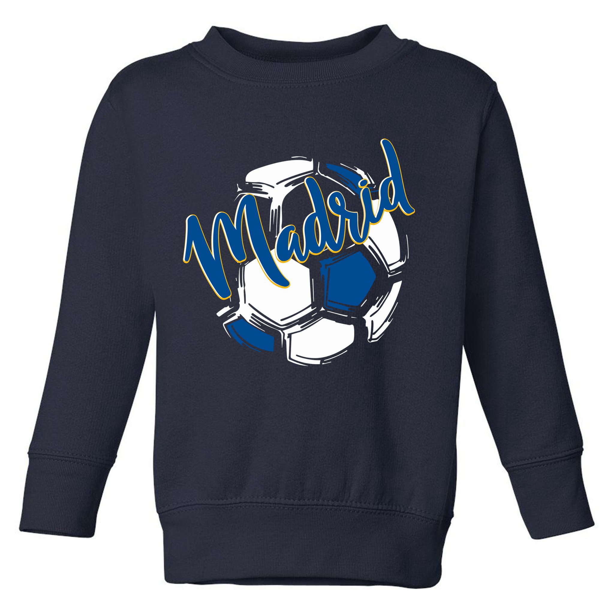 Cool Madrid Cf Soccer Ball Toddler Sweatshirt