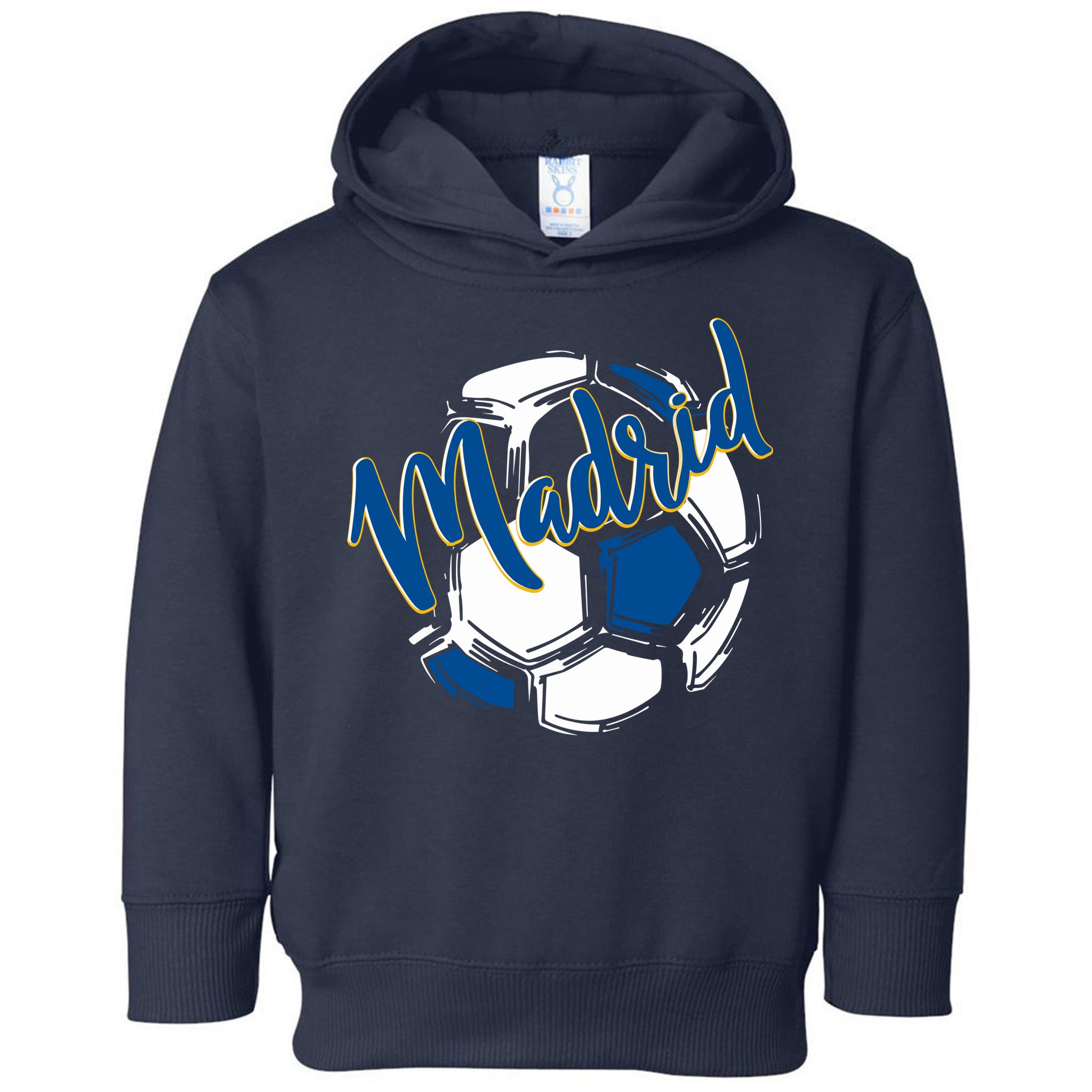 Cool Madrid Cf Soccer Ball Toddler Hoodie