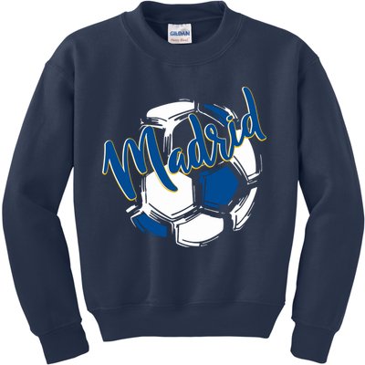 Cool Madrid Cf Soccer Ball Kids Sweatshirt