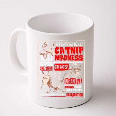 Catnip Madness Cute Kitten Cat Lover Gift For Cat Owners Coffee Mug