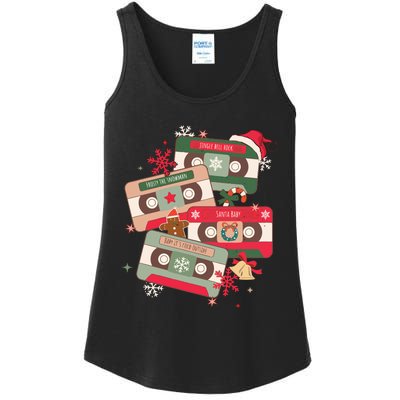 Christmas Music Cassette Tapes Christmas Ladies Essential Tank