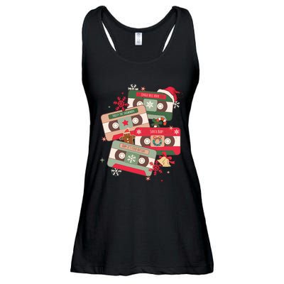 Christmas Music Cassette Tapes Christmas Ladies Essential Flowy Tank