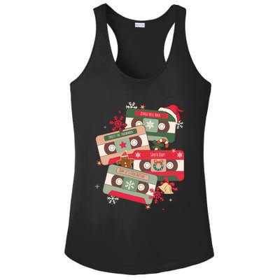 Christmas Music Cassette Tapes Christmas Ladies PosiCharge Competitor Racerback Tank