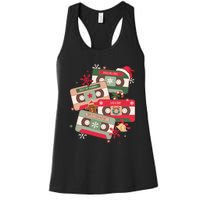 Christmas Music Cassette Tapes Christmas Women's Racerback Tank