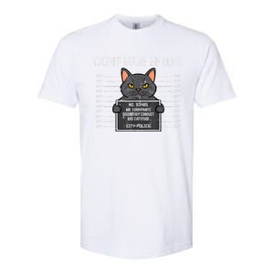 Cat Mugshot Catnip Made Me Do It Funny Furrypants Softstyle CVC T-Shirt