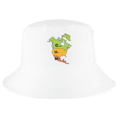 Cum Map Canada Usa And Mexico Cool Comfort Performance Bucket Hat