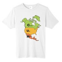 Cum Map Canada Usa And Mexico Tall Fusion ChromaSoft Performance T-Shirt