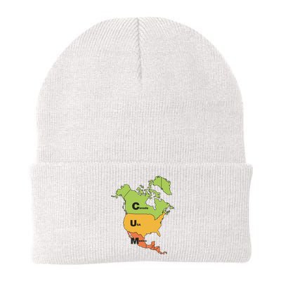 Cum Map Canada Usa And Mexico Beanie