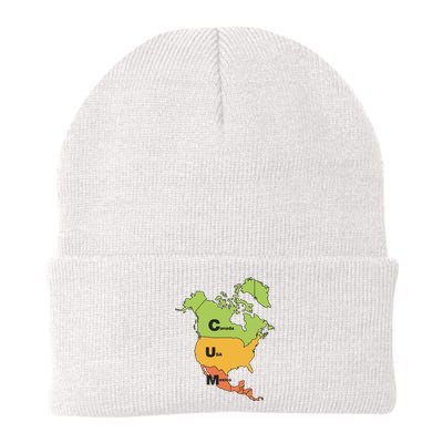 Cum Map Canada Usa And Mexico Knit Cap Winter Beanie