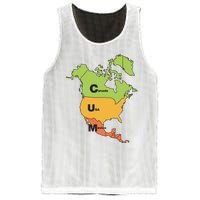 Cum Map Canada Usa And Mexico Mesh Reversible Basketball Jersey Tank