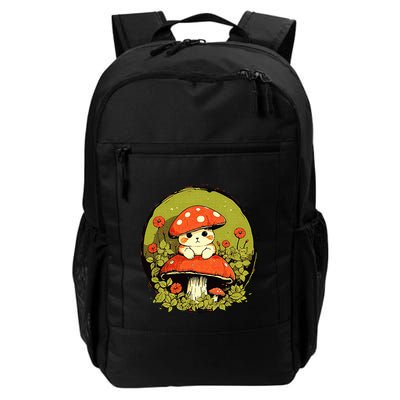 Cat Mushroom Cute Cottagecore Aesthetic Backpack