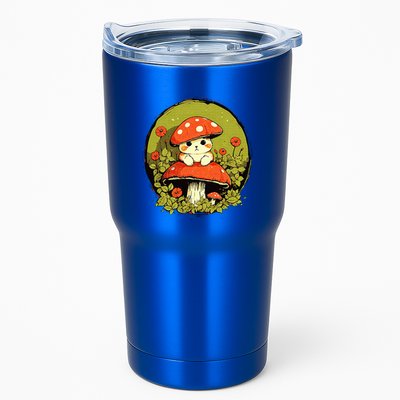 Cat Mushroom Cute Cottagecore Aesthetic Tumbler
