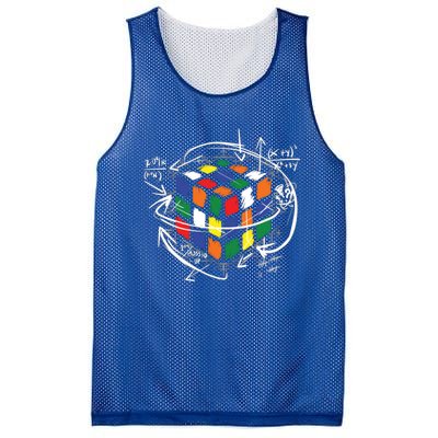 Colorful Math Cube Gift Mesh Reversible Basketball Jersey Tank