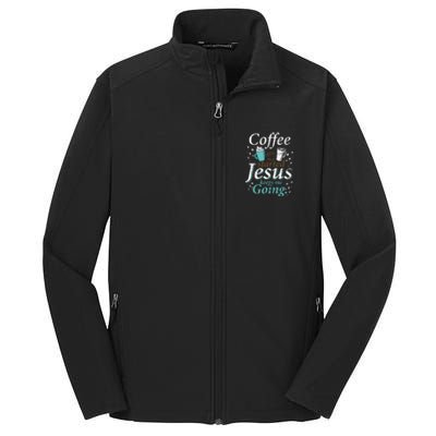 Coffee Morning Christian Gift Idea Jesus Core Soft Shell Jacket