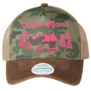 Camper Mama Camping Grandmas And Mom Gift Legacy Tie Dye Trucker Hat