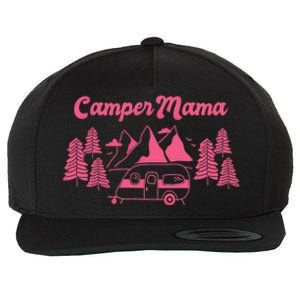 Camper Mama Camping Grandmas And Mom Gift Wool Snapback Cap