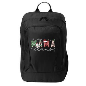 Christmas Mama Claus Pajama Matching Family Xmas Great Gift City Backpack