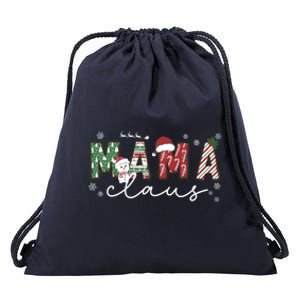 Christmas Mama Claus Pajama Matching Family Xmas Great Gift Drawstring Bag