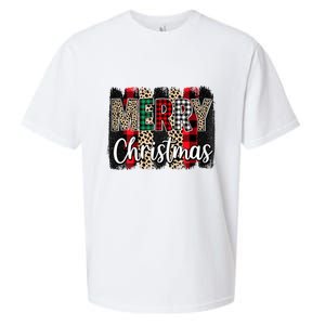 Cute Merry Christmas YAll Leopard Buffalo Plaid Pajama Sueded Cloud Jersey T-Shirt