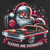 Classic Muscle Car Santa Hotrod V8 Enthusiast Christmas Adult Drive Performance Visor