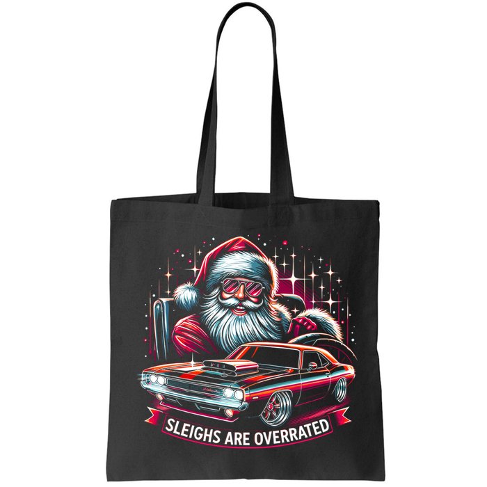Classic Muscle Car Santa Hotrod V8 Enthusiast Christmas Bag