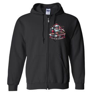 Classic Muscle Car Santa Hotrod V8 Enthusiast Christmas Full Zip Hoodie