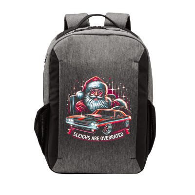 Classic Muscle Car Santa Hotrod V8 Enthusiast Christmas Vector Backpack