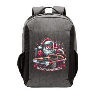 Classic Muscle Car Santa Hotrod V8 Enthusiast Christmas Vector Backpack
