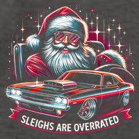 Classic Muscle Car Santa Hotrod V8 Enthusiast Christmas Vector Backpack