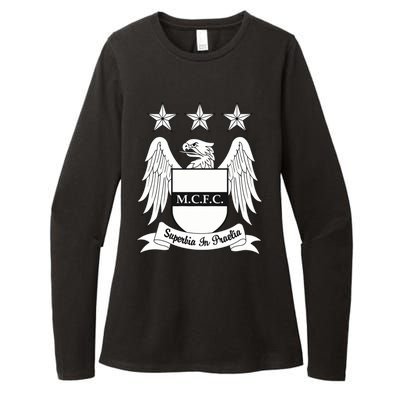 Cool Man City Slogan Eagle With Stars Womens CVC Long Sleeve Shirt