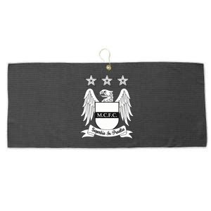 Cool Man City Slogan Eagle With Stars Large Microfiber Waffle Golf Towel