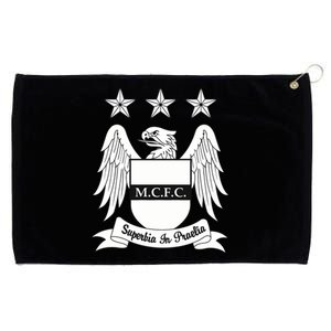 Cool Man City Slogan Eagle With Stars Grommeted Golf Towel