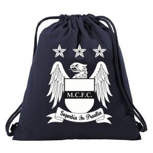 Cool Man City Slogan Eagle With Stars Drawstring Bag