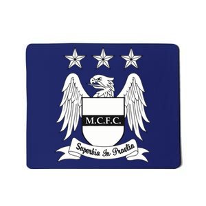 Cool Man City Slogan Eagle With Stars Mousepad