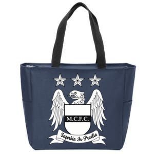 Cool Man City Slogan Eagle With Stars Zip Tote Bag