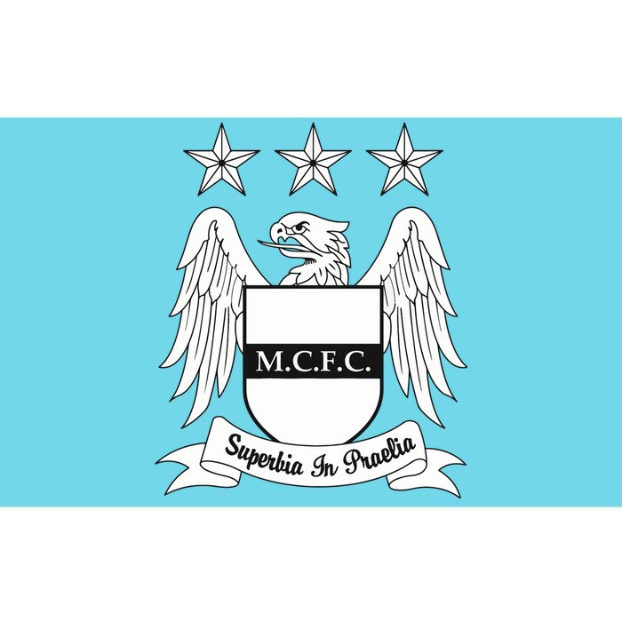 Cool Man City Slogan Eagle With Stars Bumper Sticker