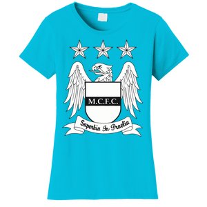 Cool Man City Slogan Eagle With Stars Women's T-Shirt