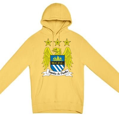 Cool Man City Slogan Eagle With Stars Premium Pullover Hoodie