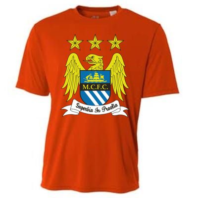 Cool Man City Slogan Eagle With Stars Cooling Performance Crew T-Shirt