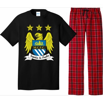 Cool Man City Slogan Eagle With Stars Pajama Set