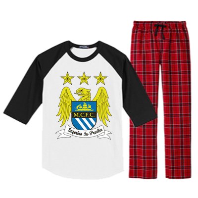 Cool Man City Slogan Eagle With Stars Raglan Sleeve Pajama Set