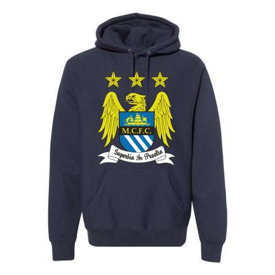 Cool Man City Slogan Eagle With Stars Premium Hoodie