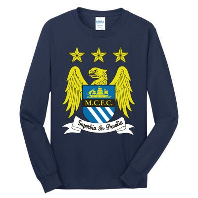 Cool Man City Slogan Eagle With Stars Tall Long Sleeve T-Shirt